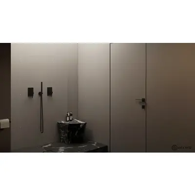 Двери скрытого монтажа Цех 72 Prestige Aquastop грунт под покраску, открывание на себя (Outside) Изображение
