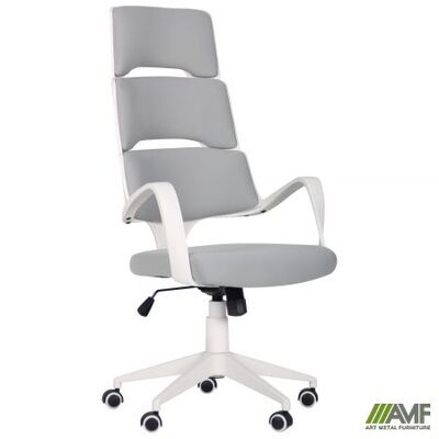 Офісне крісло AMF Spiral White світло-сірий Зображення