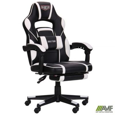 Геймерське крісло AMF VR Racer Dexter Vector чорний/білий Зображення