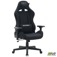 Геймерське крісло AMF VR Racer Textile Maximus тканина чорна/чорний Зображення
