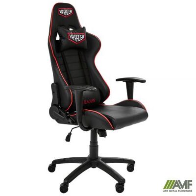 Геймерское кресло AMF VR Racer Original Aragon черный/красный Изображение
