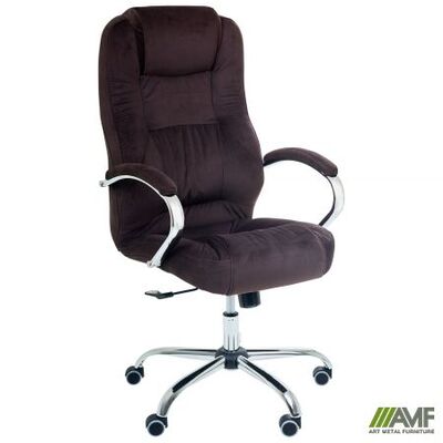 Крісло для керівника AMF Мустанг Anyfix Хром Nappa 01 Зображення