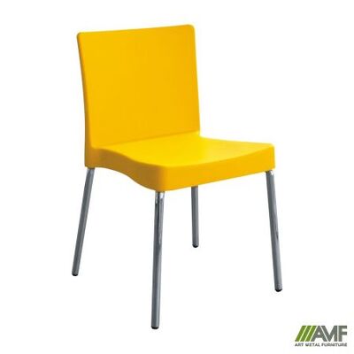 Стілець AMF Корсика алюм пластик жовтий Зображення