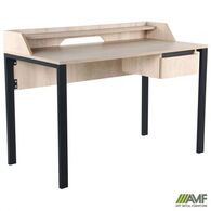 Стіл AMF Pluto Top SH (1380х600х750Н) Антрацит/чорний графит Зображення