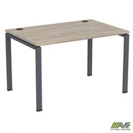 Письмовий стіл AMF SIG-113 (1587х800х750мм) чорний графит/сірий Зображення