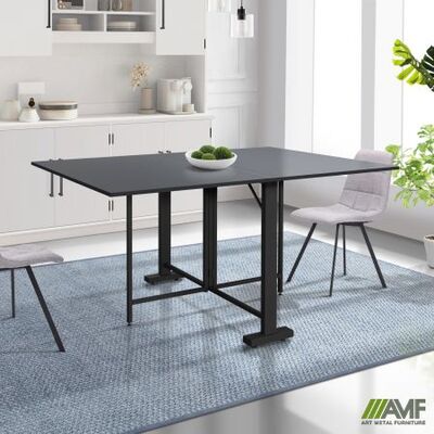 Стіл AMF Fold 2 FL2 1400 (1380/210х1000х750Н) чорний/Антрацит Зображення