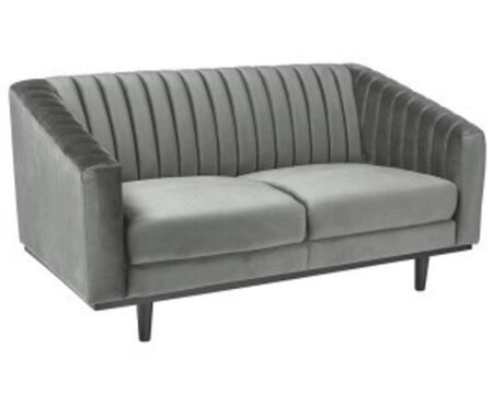 Софа ASPREY 2 VELVET сіра/венге BL.14 Зображення