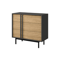 Комод ALSY REG 8 антрацит/дуб олійний Зображення
