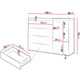 Комод YUKI REG 9 сіро-бежевий/дуб олійний/евкаліптовий Зображення