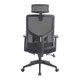 Крісло поворотне TOREN чорне/чорний каркас Зображення