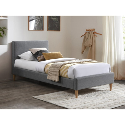 Ліжко ACOMA 90X200 сіре/дуб TAP.23 Зображення