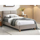 Ліжко SIERRA VELVET 90*200 беж/дуб BL.28 Зображення
