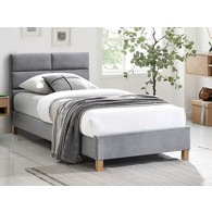 Ліжко SIERRA VELVET 90*200 сіре/дуб TAP.150 Зображення