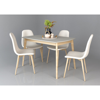 EXEN стіл 120*80 дерево/сірий Зображення
