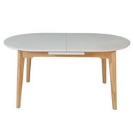 Стіл ALBERTO CERAMIC 160(200)*90 бежевий мат/дерево Зображення