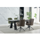 Стіл ARNOLD CERAMIC 180(240)*90 Wic dark grey мат/чорний каркас Зображення