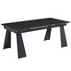 Стіл ARNOLD CERAMIC 180(240)*90 Wic dark grey мат/чорний каркас Зображення