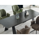 Стіл ARNOLD CERAMIC 180(240)*90 Wic dark grey мат/чорний каркас Зображення
