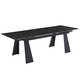 Стіл ARNOLD CERAMIC 180(240)*90 Wic dark grey мат/чорний каркас Зображення