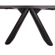 Стіл GREYSON CERAMIC 160(240)*90 сірий мат/чорний Зображення