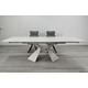 Стіл LAURA CERAMIC 160(240)*90 білий мат/білий Зображення
