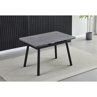 Стіл MADRID CERAMIC 120(180)*85 grigio latte matt/чорний каркас Зображення