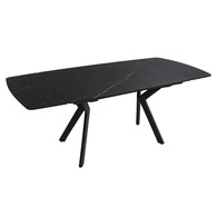 Стіл NOREEN CERAMIC 140(200)*80 чорний/чорний Зображення
