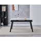Стіл OSLO CERAMIC 120(180)*80 білий глянець/чорний каркас Зображення