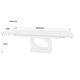 Стіл OVIDIO CERAMIC 160(240)*90 білий дуб/чорний каркас Зображення