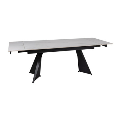 Стіл LACONI 160(220)*90 білий/чорний Зображення