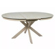 Стіл PORTO CERAMIC 120(160)*120 бежевий травертин/кашемір Зображення