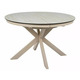 Стіл PORTO CERAMIC 120(160)*120 бежевий травертин/кашемір Зображення