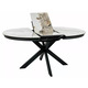 Стіл PORTO CERAMIC 120(160)*120 білий PANDORO/чорний Зображення