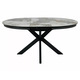 Стіл PORTO CERAMIC 120(160)*120 білий PANDORO/чорний Зображення