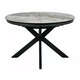 Стіл PORTO CERAMIC 120(160)*120 білий PANDORO/чорний Зображення