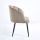 Стілець CALLA чорний каркас/беж тк. Зображення