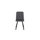 Стілець COREY TEX чорний каркас/сірий тк. Зображення