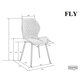 Стілець FLY чорний каркас/капучино Зображення