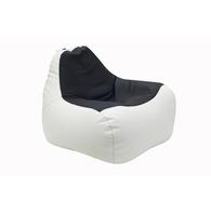 Крісло-груша Примтекс Плюс Simba L LUX B-26/D-5 White/Black білий Зображення