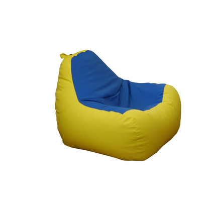 Крісло-груша Примтекс Плюс Simba L LUX H-2240/H-2227 Yellow/Blue синій Зображення