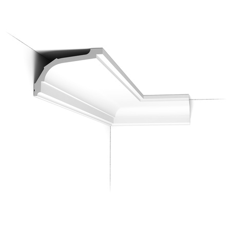 Гнучкий стельовий карниз Orac Decor C220F 2000×76×116 мм Зображення