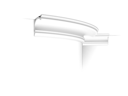 Гнучкий стельовий карниз Orac Decor C341F 2000×88×122 мм Зображення