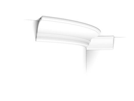 Гнучкий стельовий карниз Orac Decor CX106F 2000×118×117 мм Зображення