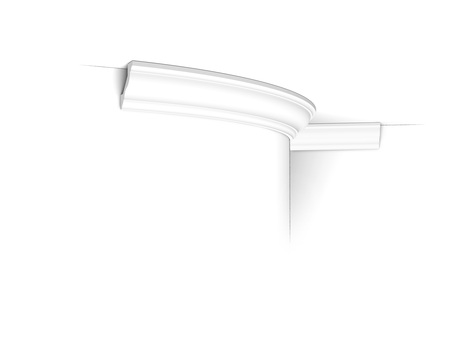 Гнучкий стельовий карниз Orac Decor CX110F 2000×45×41 мм Зображення