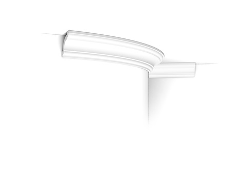 Гнучкий стельовий карниз Orac Decor CX124F 2000×49×49 мм Зображення