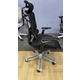 Ергономічне крісло GTChair Open-F Black з підставкою для ніг Зображення