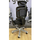 Ергономічне крісло GTChair Open-F Black з підставкою для ніг Зображення