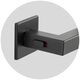 Дверна ручка AKRA Tempo WC Q Lock BK univ, 38-45mm чорний Зображення
