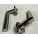 Дверна ручка AKRA Cosmo WC R Lock SS univ, 50-57mm нержавіюча сталь Зображення