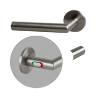 Дверна ручка AKRA Cosmo WC R Lock SS univ, 50-57mm нержавіюча сталь Зображення